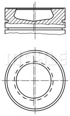 Поршень MAHLE ORIGINAL 043 67 00