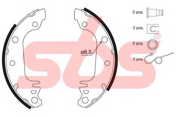 Комплект тормозных колодок sbs 18512725291