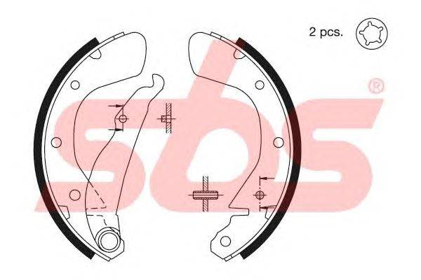 Комплект тормозных колодок sbs 18492736539