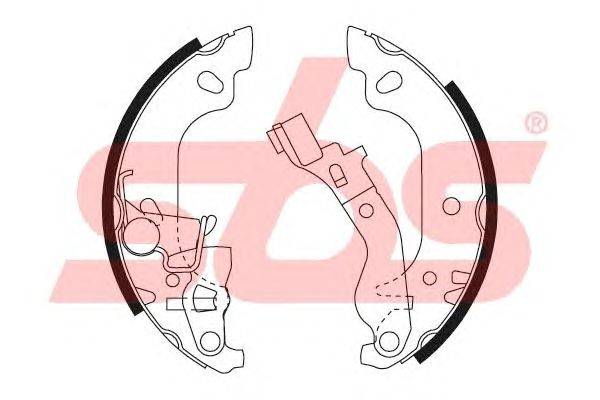 Комплект тормозных колодок sbs 18502723680