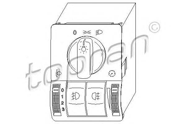 Выключатель, головной свет TOPRAN 205 900