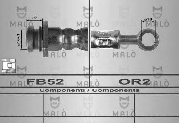 Тормозной шланг MALÒ 80230