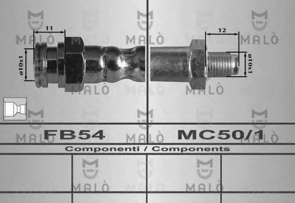 Тормозной шланг MALÒ 80351