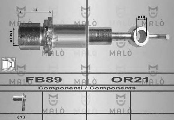 Тормозной шланг MALÒ 80443