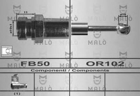 Тормозной шланг MALÒ 80486