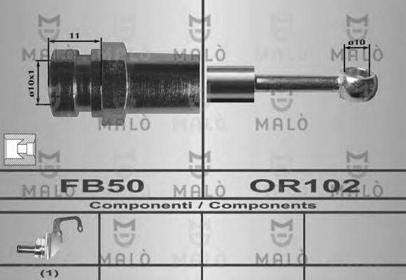 Тормозной шланг MALÒ 80487