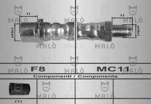 Тормозной шланг MALÒ 80599