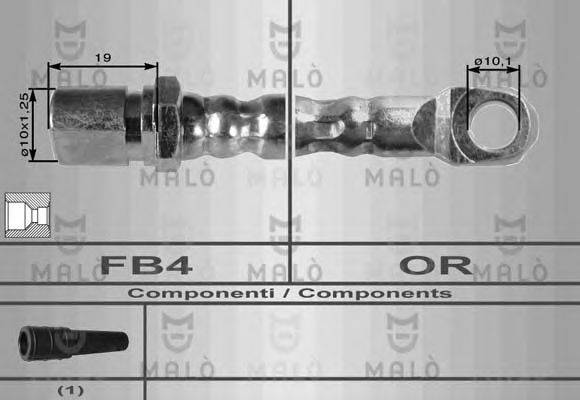 Тормозной шланг MALÒ 8362