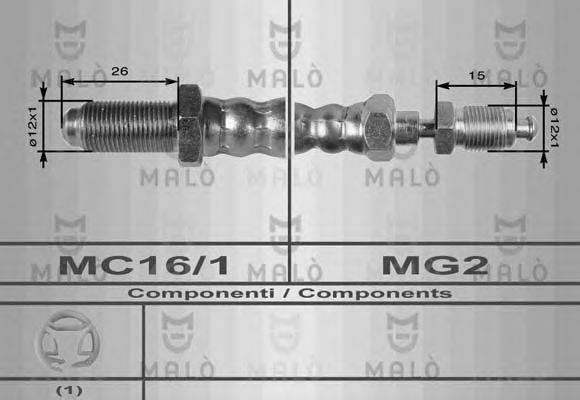 Шланг сцепления MALÒ 8438