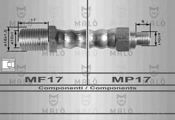 Тормозной шланг MALÒ 8451