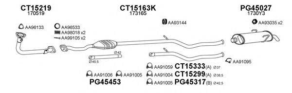 Система выпуска ОГ VENEPORTE 450003