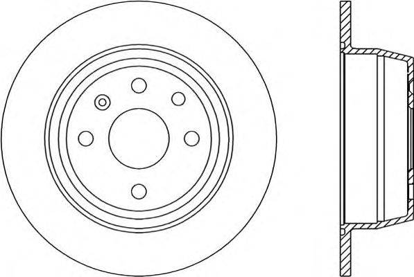 Тормозной диск OPEN PARTS BDR1416.10