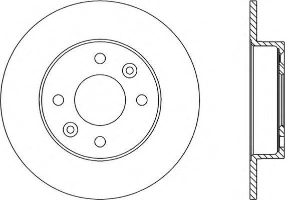 Тормозной диск OPEN PARTS BDR1447.10