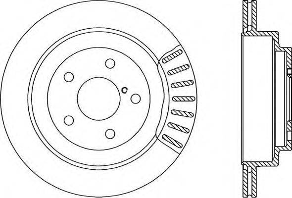 Тормозной диск OPEN PARTS BDR1494.20