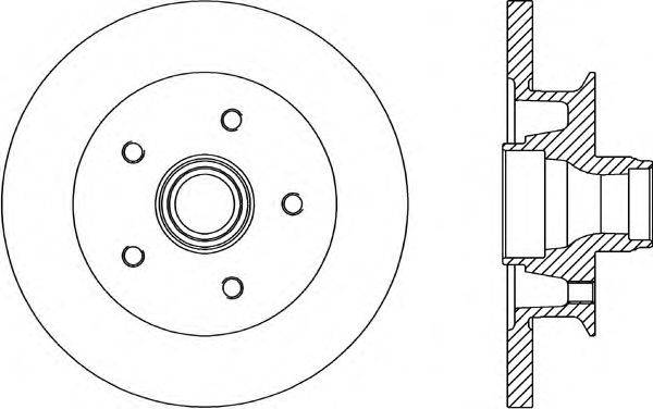 Тормозной диск OPEN PARTS BDR1581.10