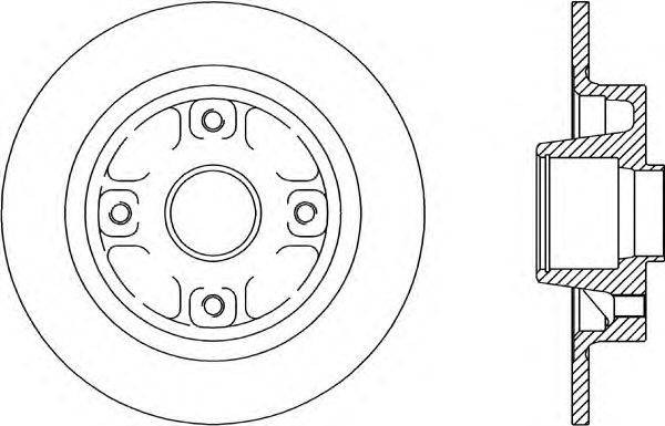 Тормозной диск OPEN PARTS BDR1607.10