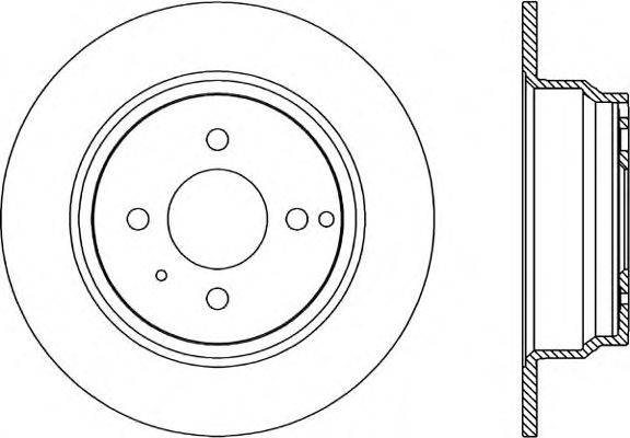 Тормозной диск OPEN PARTS BDR1615.10