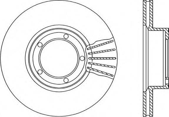 Тормозной диск OPEN PARTS BDR1664.20