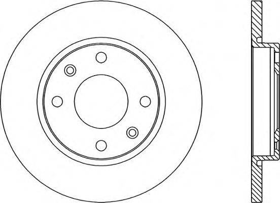 Тормозной диск OPEN PARTS BDR1671.10