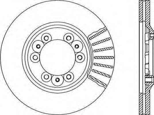 Тормозной диск OPEN PARTS BDR1672.20