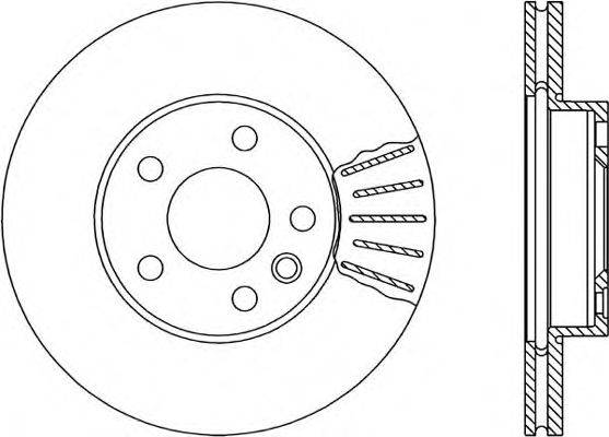 Тормозной диск OPEN PARTS BDR167620