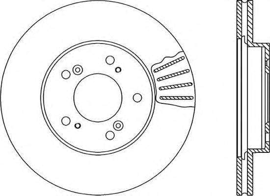 Тормозной диск OPEN PARTS BDR168120
