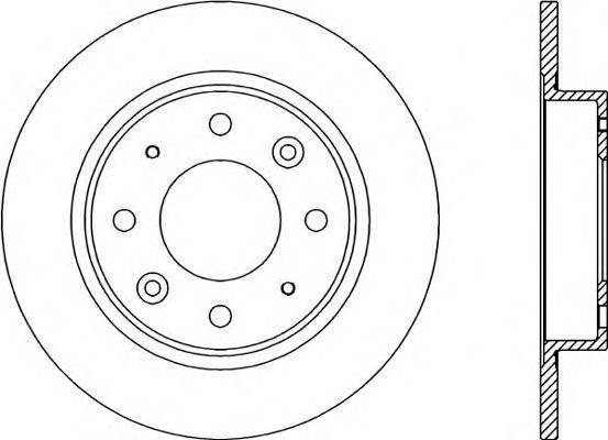 Тормозной диск OPEN PARTS BDR1774.10