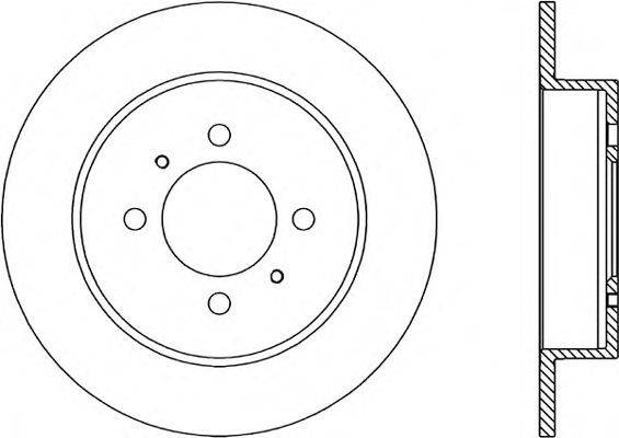 Тормозной диск OPEN PARTS BDR1800.10