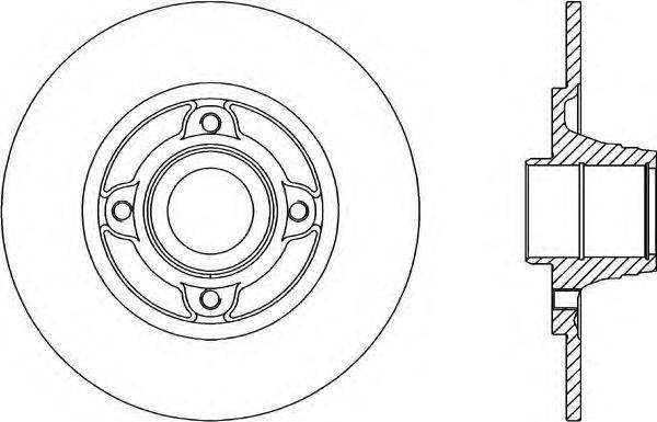Тормозной диск OPEN PARTS BDR1812.10
