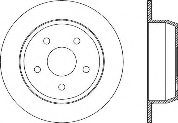 Тормозной диск OPEN PARTS BDR1862.10