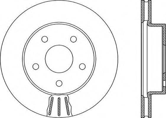 Тормозной диск OPEN PARTS BDR1917.20