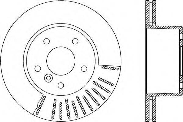 Тормозной диск OPEN PARTS BDR1925.20