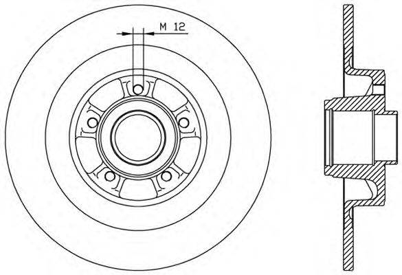 Тормозной диск OPEN PARTS BDR1962.10