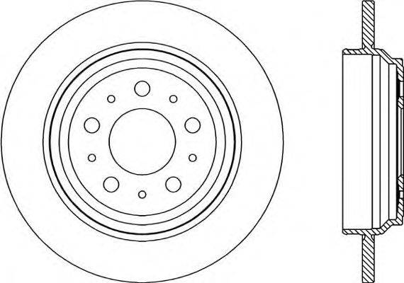 Тормозной диск OPEN PARTS BDR1964.10