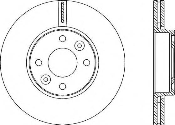 Тормозной диск OPEN PARTS BDR1985.20