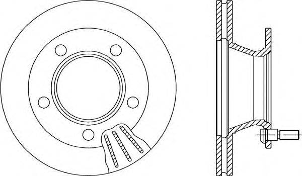 Тормозной диск OPEN PARTS BDR2004.20