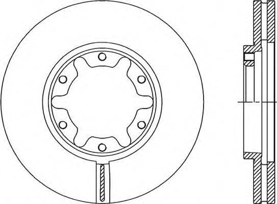 Тормозной диск OPEN PARTS BDR2051.20