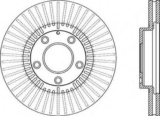 Тормозной диск OPEN PARTS BDR2075.20