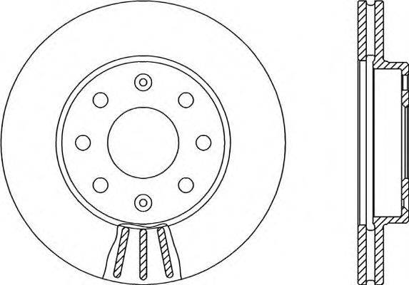 Тормозной диск OPEN PARTS BDR2145.20