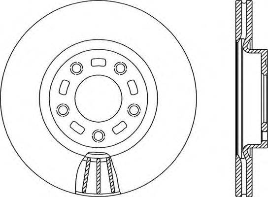 Тормозной диск OPEN PARTS BDR2156.20