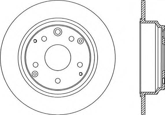 Тормозной диск OPEN PARTS BDR218810