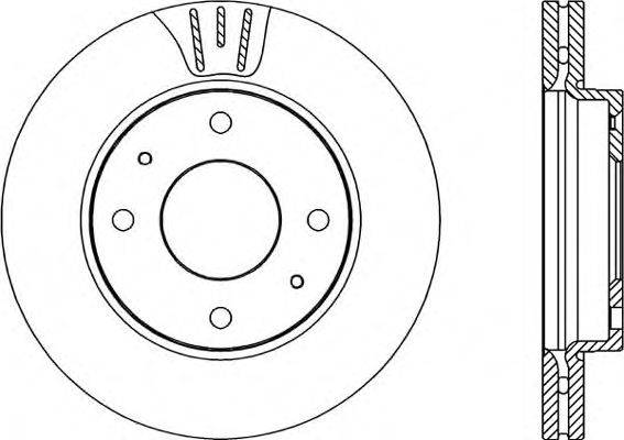 Тормозной диск OPEN PARTS BDR2203.20