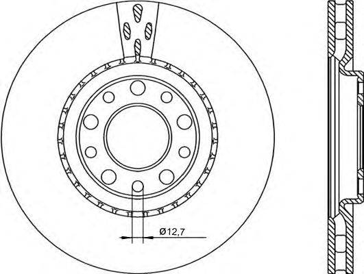 Тормозной диск OPEN PARTS BDR2253.20