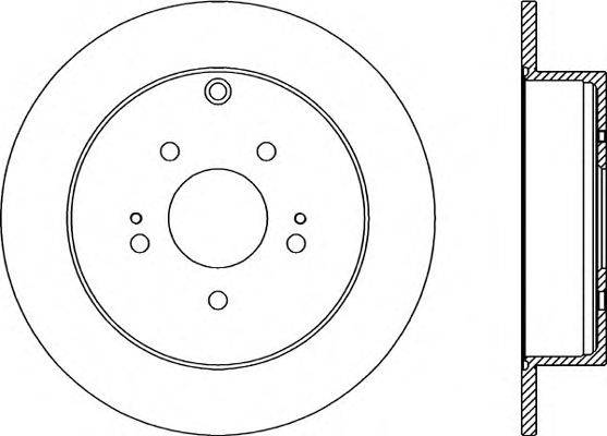 Тормозной диск OPEN PARTS BDR2262.10