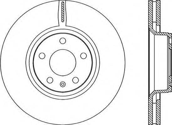 Тормозной диск OPEN PARTS BDR2269.20