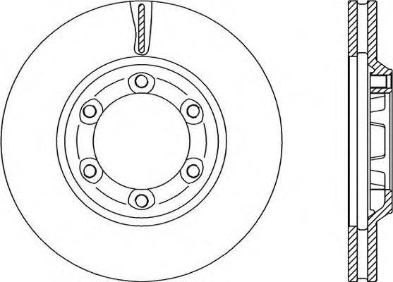 Тормозной диск OPEN PARTS BDR2286.20