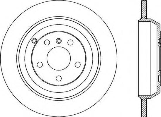 Тормозной диск OPEN PARTS BDR2296.10