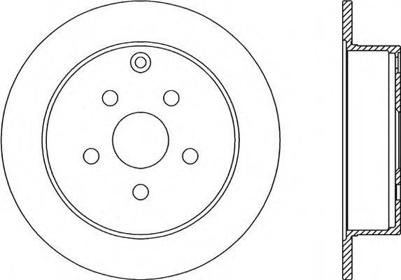 Тормозной диск OPEN PARTS BDR2314.10