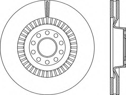 Тормозной диск OPEN PARTS BDR2348.20