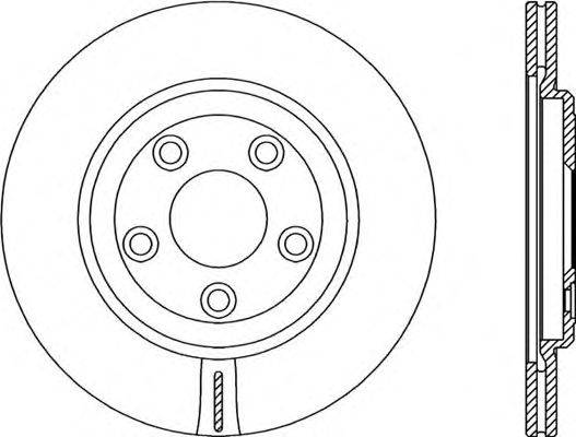 Тормозной диск OPEN PARTS BDR2358.20